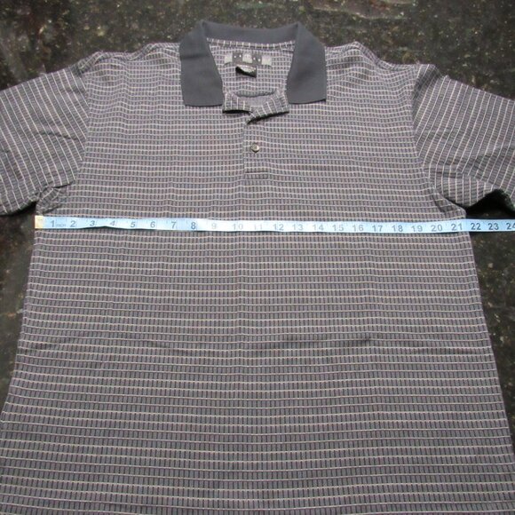 Vintage Nike Golf Polo Black/Gray/Cream Short Sleeve Medium shirt - Picture 10 of 16